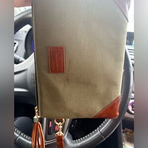 Stylish Olive and Brown Toiletry Bag